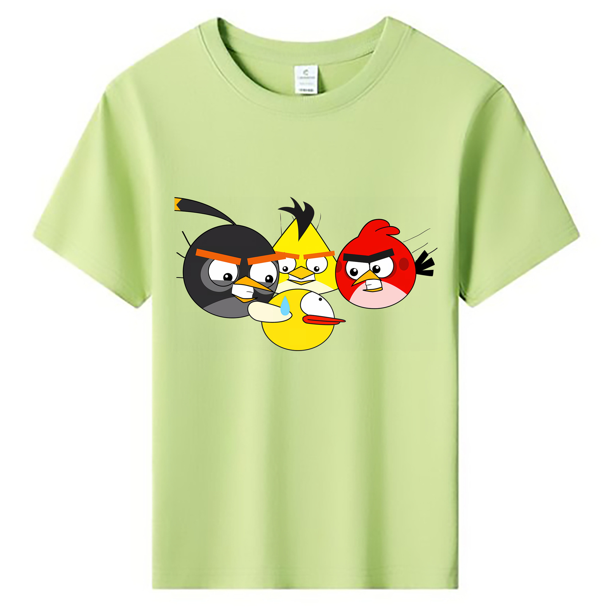（画像用） Angry Birds アングリーバード 綿100％キッズTシャツ（フロントプリント）